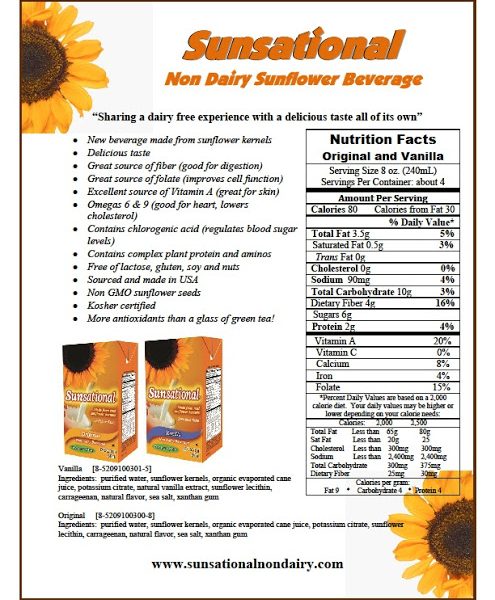 Sunsational Non-Dairy Beverage Review (YUM!)