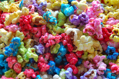 colored popcorn