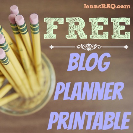 blog planner printable