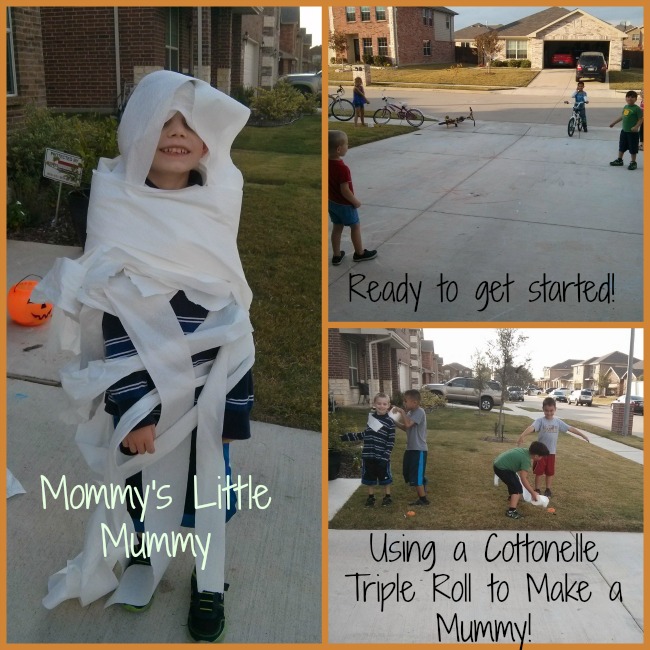 Halloween Relay Race with Cottonelle Triple Roll - Real And Quirky