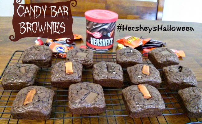 HersheysHalloween Candy Bar Brownies