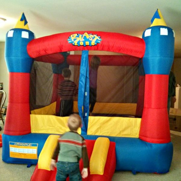 Win one of FIVE Blast Zone Magic Castle Inflatable Bouncers! #giveaway