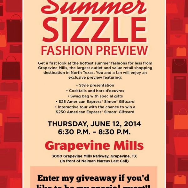 Grapevine Mills Summer Sizzle Fashion Preview #giveaway