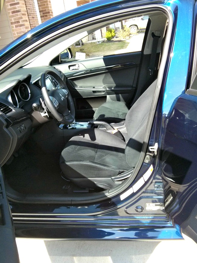 Interior front seat 2014 mitsubishi lancer GT