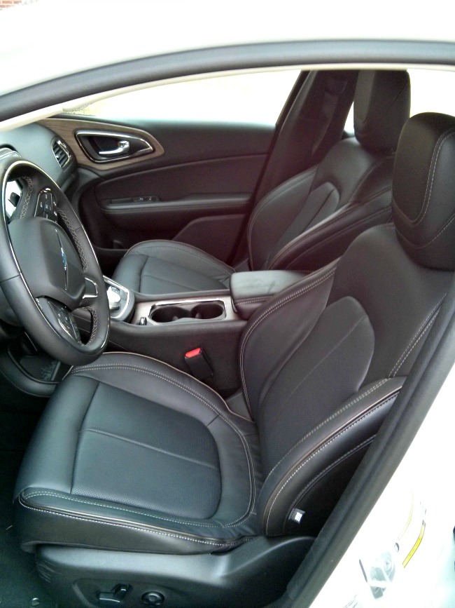 front seat 2015 Chrysler 200C #DriveChrysler200