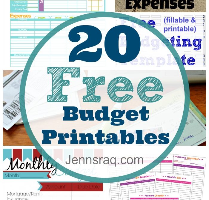 20 Free Budget Printables - Jennsraq.com