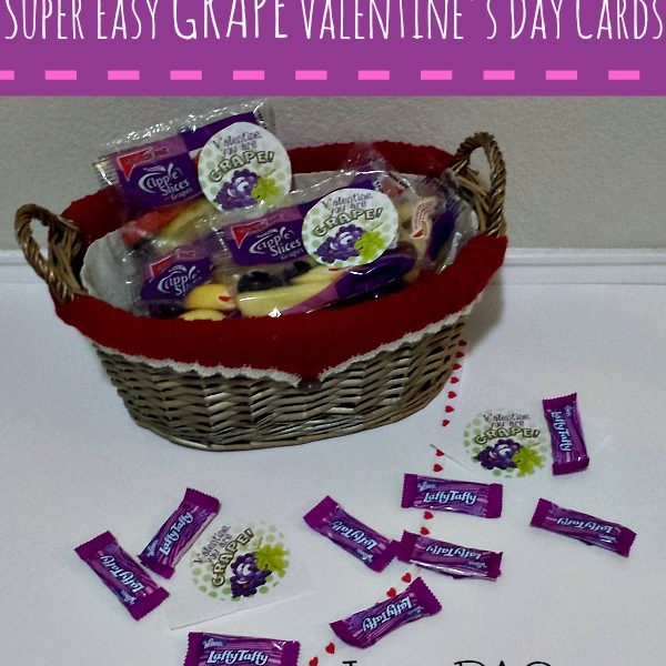 Quick & Easy GRAPE Valentine for Kids Printable