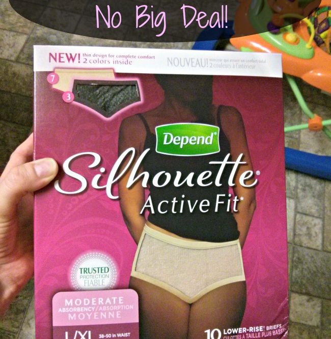 Bladder leakage is NO BIG DEAL with Depend Silhouette Active Fit Briefs #underwareness