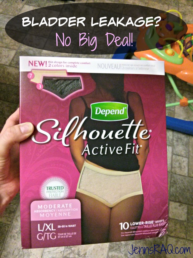 Bladder leakage is NO BIG DEAL with Depend Silhouette Active Fit Briefs #underwareness