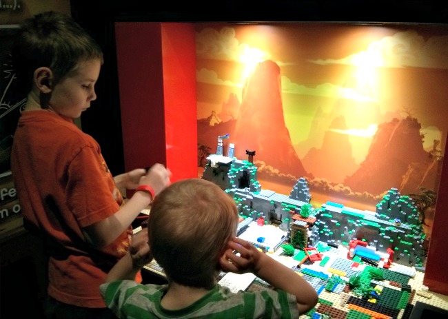 Lego Ninjago Training Camp Exhibit LEGOLAND Discovery Center Grapevine Dallas Texas LEGO building