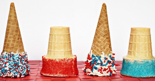 Patriotic Ice Cream Cones