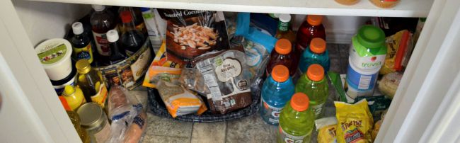 Heavy things down low 5 Pantry Organization Tips from JennsRAQ.com #AHugeSale #CollectiveBias #Ad
