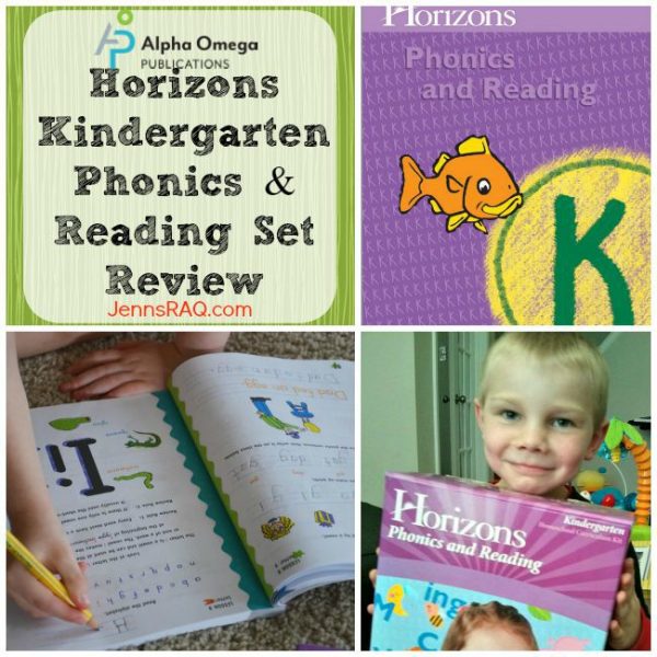 Horizons Kindergarten Phonics & Reading Set Review