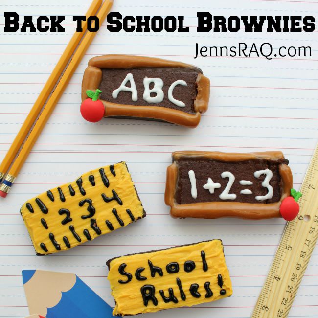 Back to School Brownies as seen on JennsRAQ.com Featured