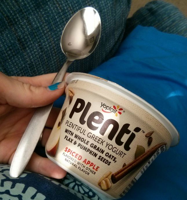 Plenti Yogurt makes a great post workout snack as seen on JennsRAQ.com #Sponsored #LandofPlenti