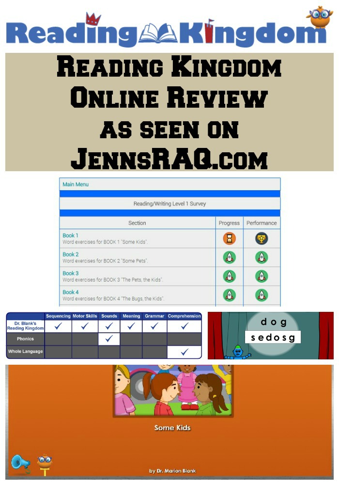Reading Kingdom Online Review as seen on JennsRAQ.com