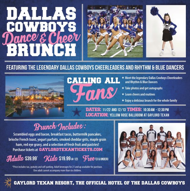 Gaylord Texan Resort Dallas Cowboys Dance and Cheer Brunch