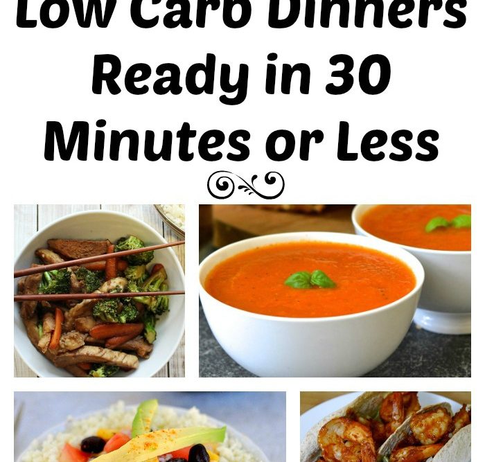 21 low carb dinners ready in 30 minutes or less as seen on JennsRAQ.com