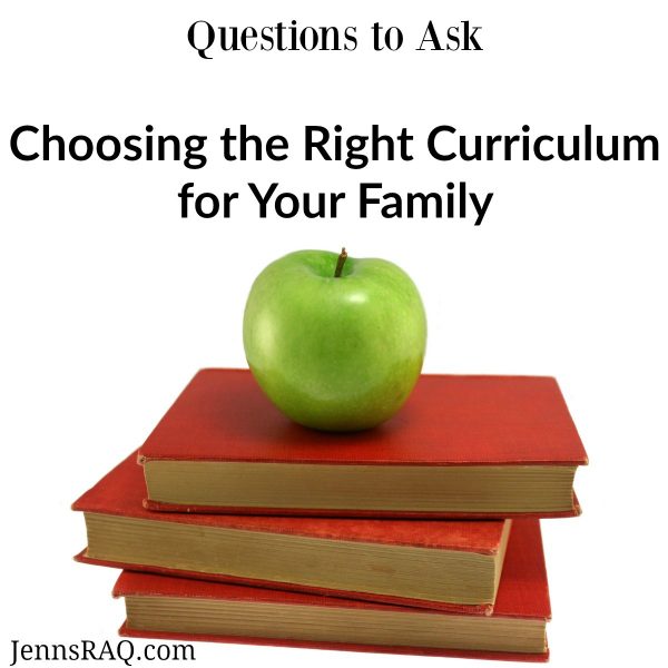 Choosing the Right Curriculum for Your Family