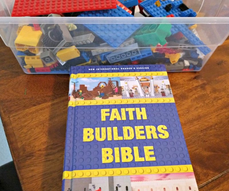 Faith Builders Bible for brick-building kids to grow their faith from Zonderkidz and Zondervan as seen on JennsRAQ.com