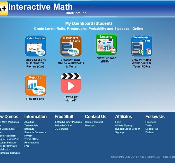 Math Mini-Courses from A+ Interactive Math Review