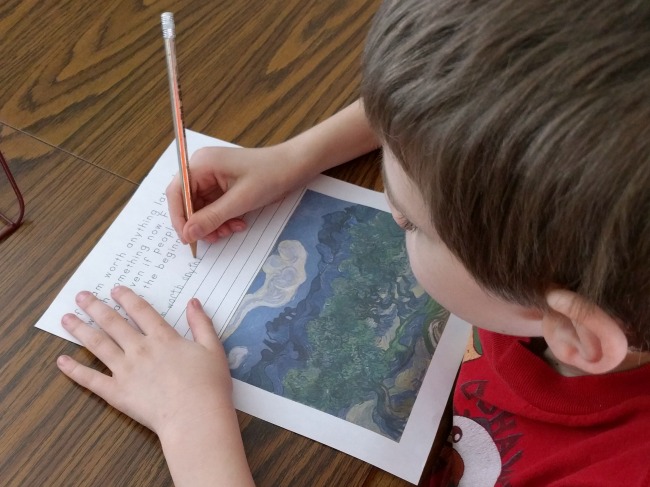 Homeschool Copywork is a good tool for practicing handwriting and for retaining information from unit studies