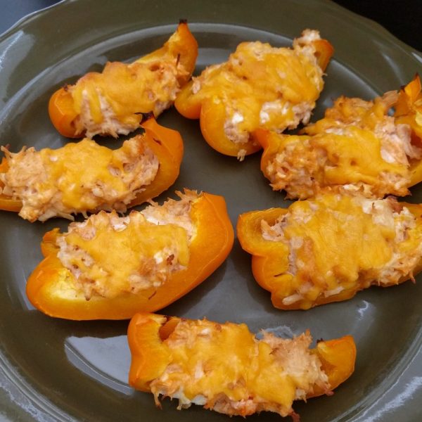Low Carb Buffalo Chicken Stuffed Peppers