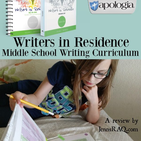 Writers in Residence Volume 1 Curriculum Review