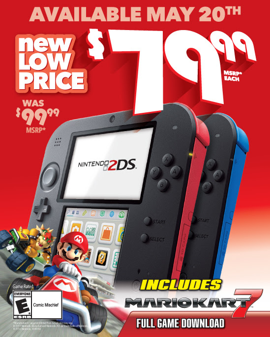 Nintendo 2DS Price Drop