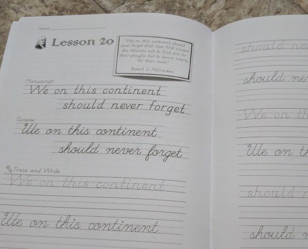 Patriotic Penmanship from Laurelwood Books