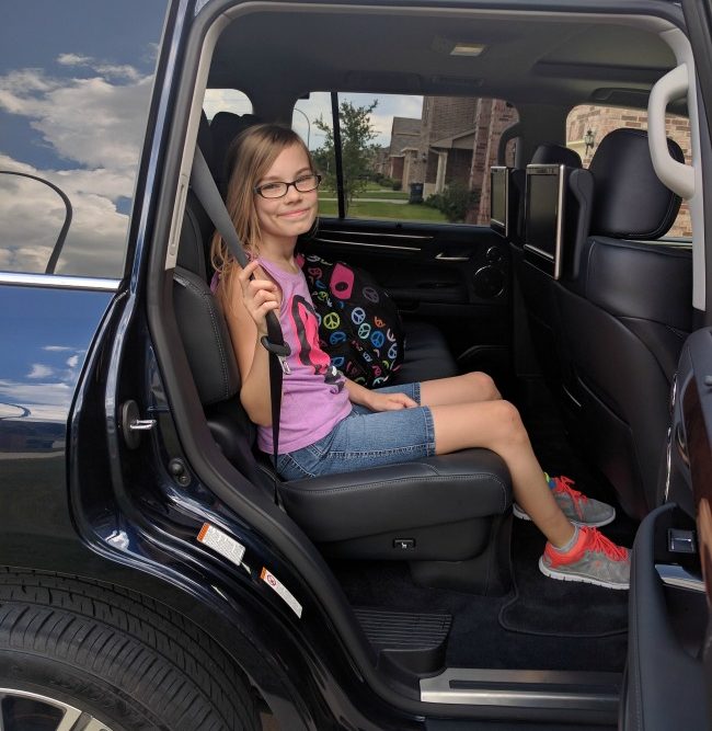 Lexus LX 570 is a smooth ride for back to school and great for transporting a large family