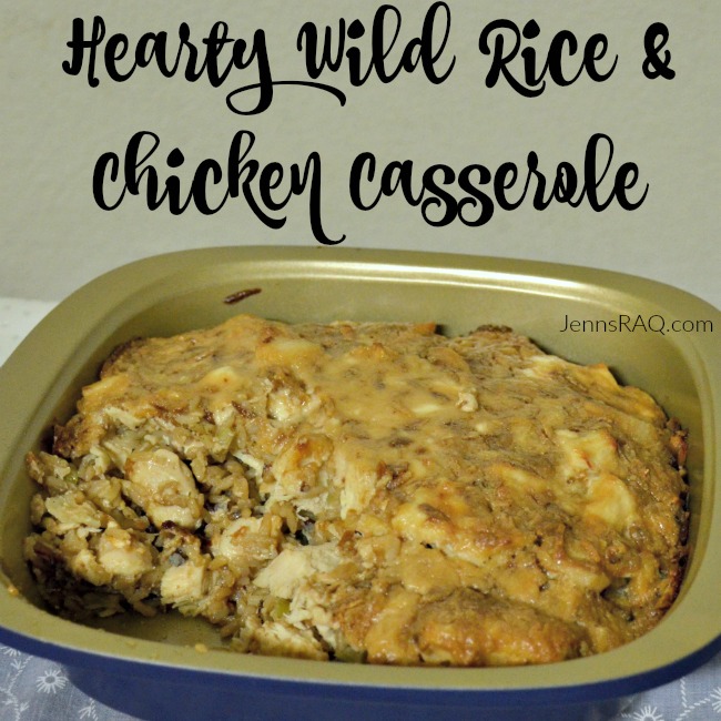 Hearty Wild Rice and Chicken Casserole ft