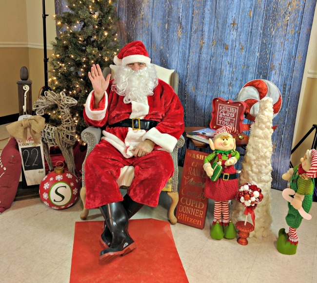 How to Host a FUN Christmas Party for Kids as seen on JennsRAQ.com - Santa