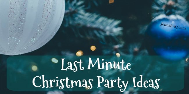 Last Minute Christmas Party Ideas as seen on JennsRAQ.com