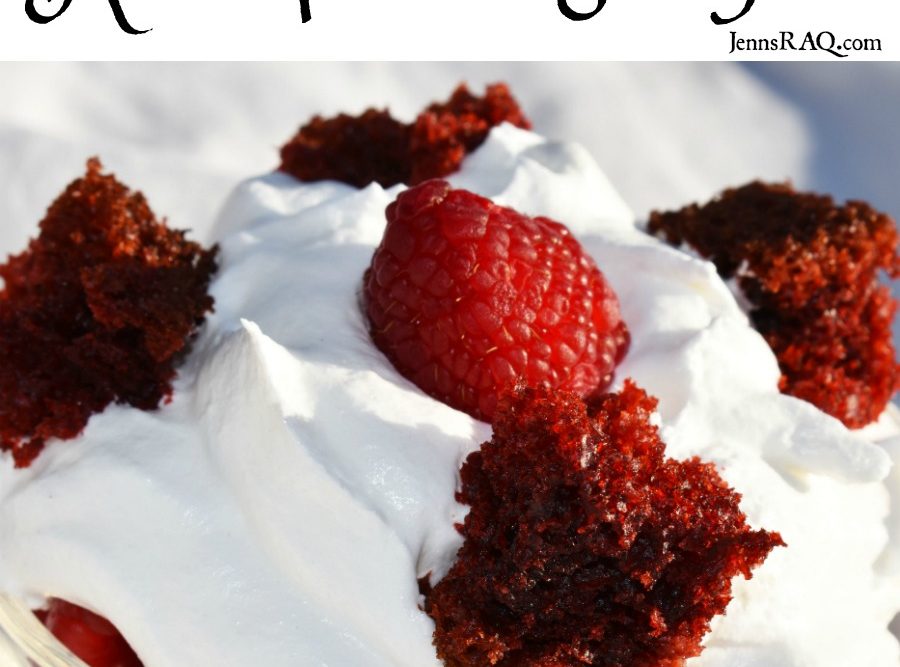 Raspberry Red Velvet Parfait as seen on JennsRAQ.com