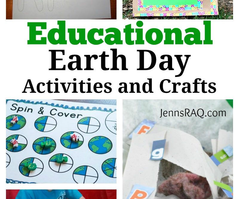 Educational Earth Day Activities and Crafts as seen on JennsRAQ.com