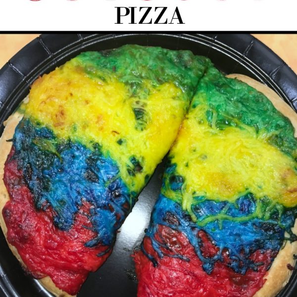 Easy Cheesy Rainbow Pizza Recipe