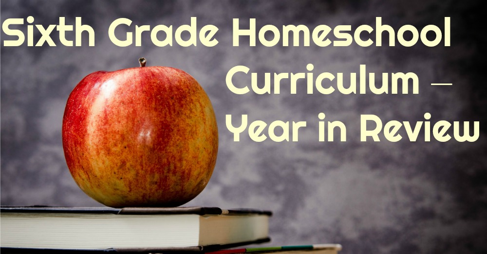 Sixth Grade Homeschool Curriculum – Year in Review
