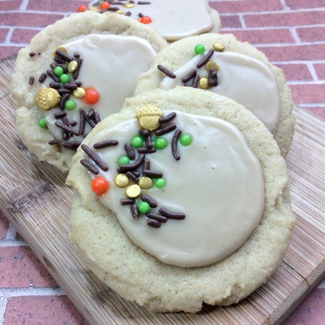Iced Maple Sugar Cookies - A Dessert perfect for fall