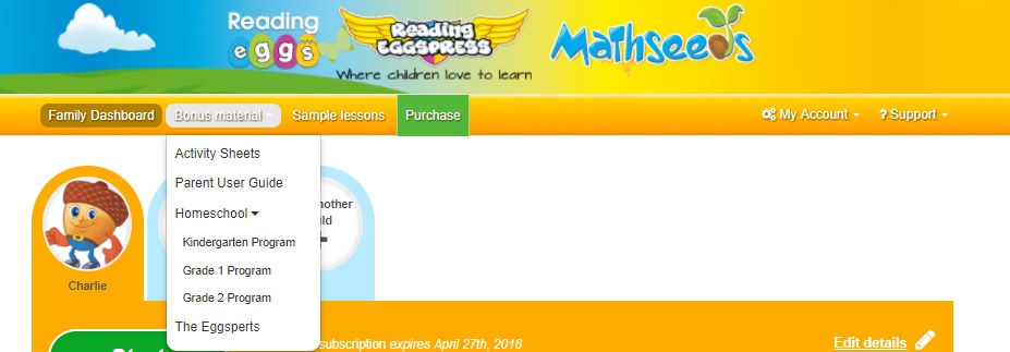 Reading Eggs Bonus Material - homeschool curriculum