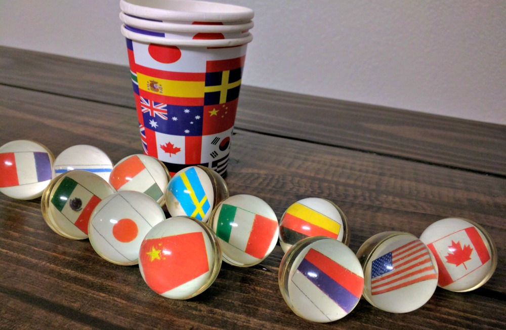 World Flags Party Supplies - Perfect for a themed party for the Olympics