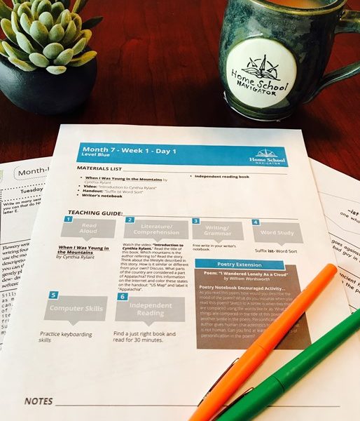 Home School Navigator Reading and Language Arts Curriculum REVIEW