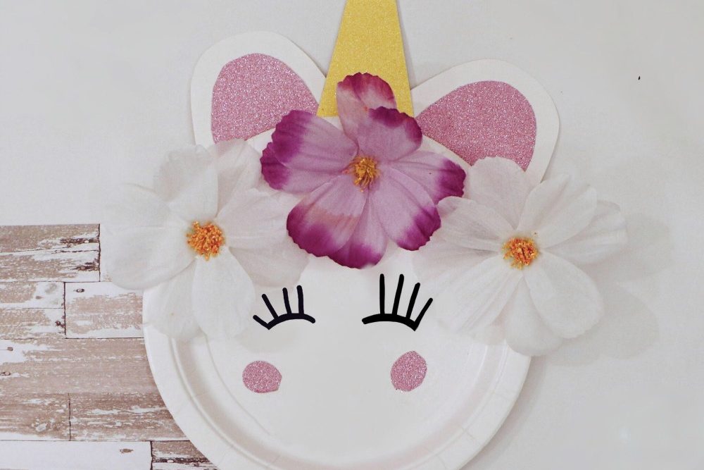 Sparkly Unicorn Paper Plate Craft