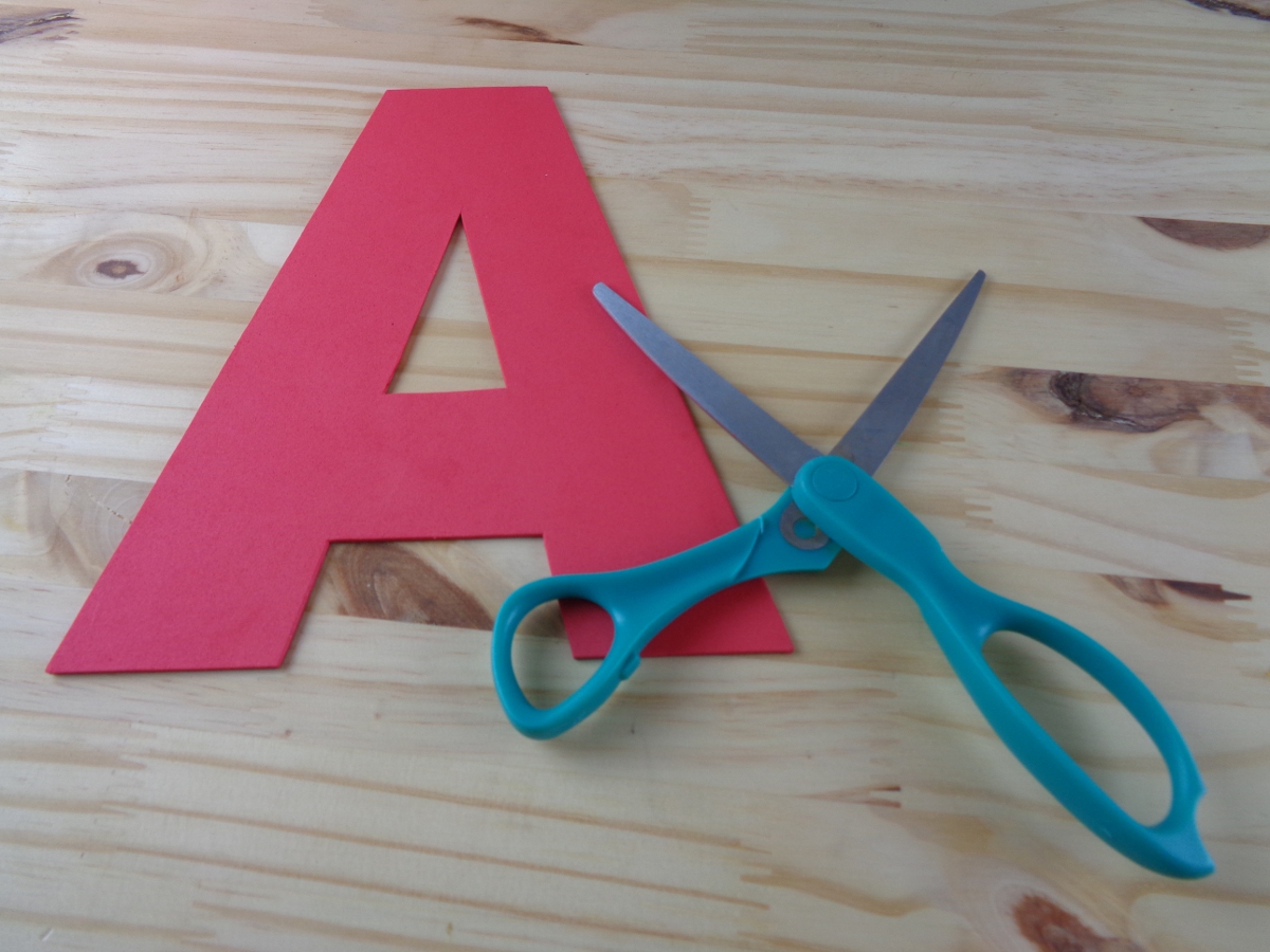 A is for Ambulance Letter Craft - Cut out the Letter