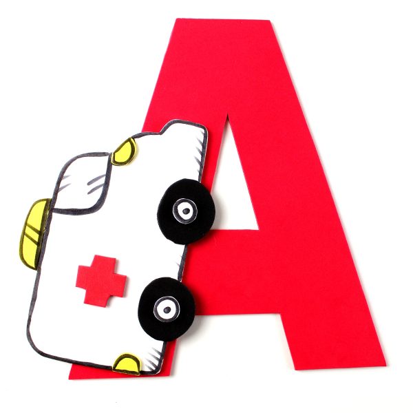 A is for Ambulance – Letter Craft