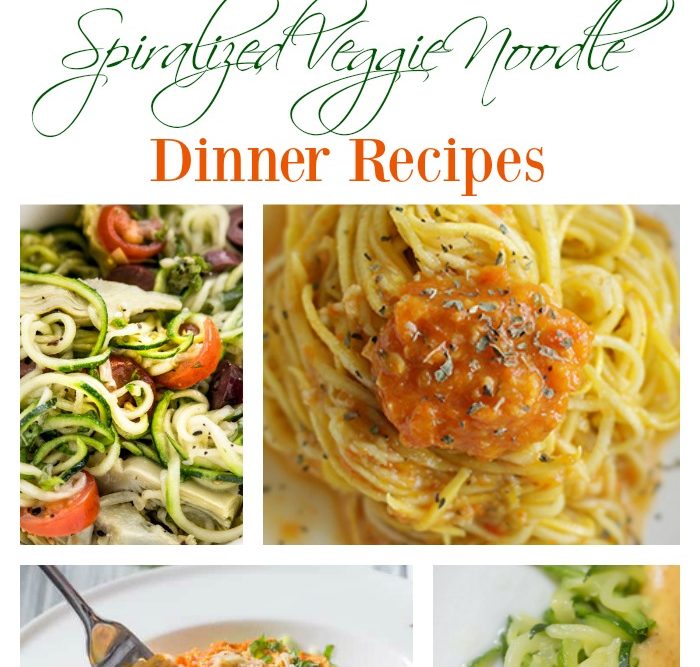 The BEST Spiralized Veggie Noodle Dinner Recipes