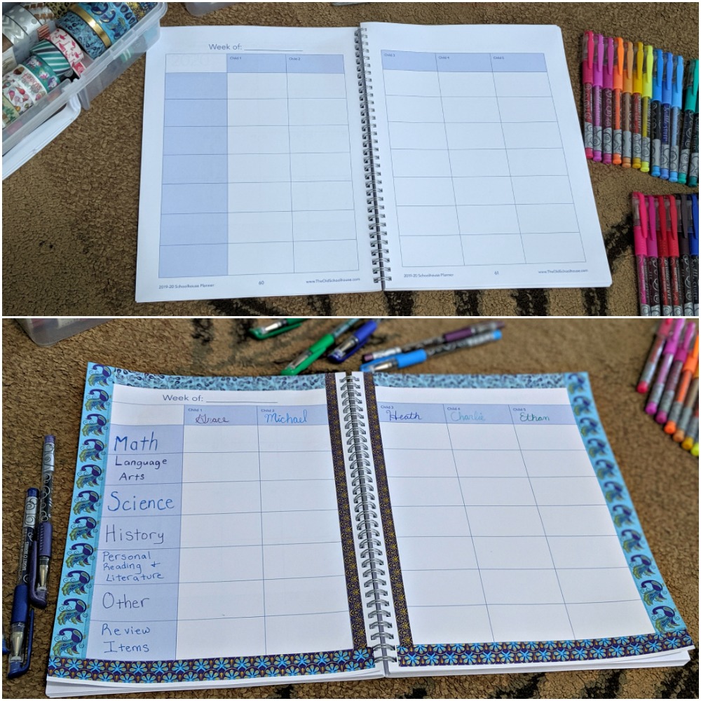 Hey, Mama! Homeschool Planner for 2019/20 Year Decorated