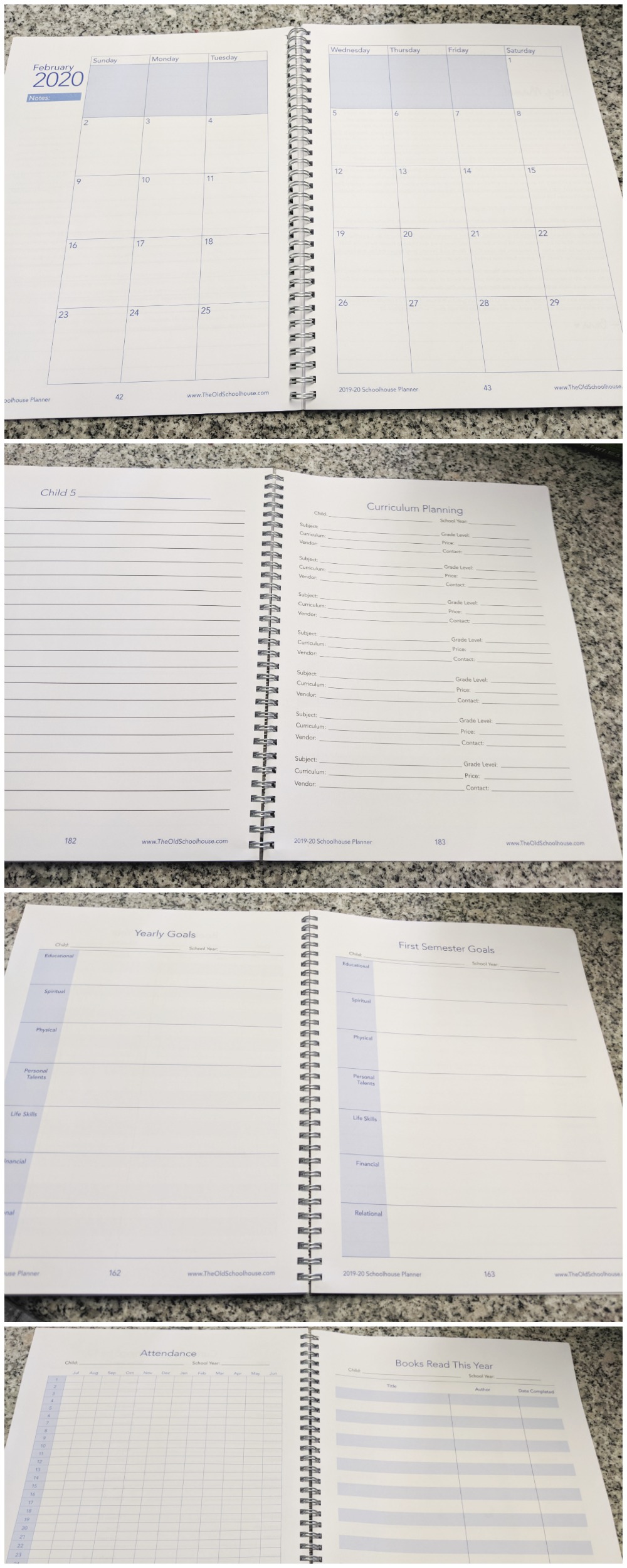 Hey, Mama! Homeschool Planner for 2019/20 Year Review Planning Pages