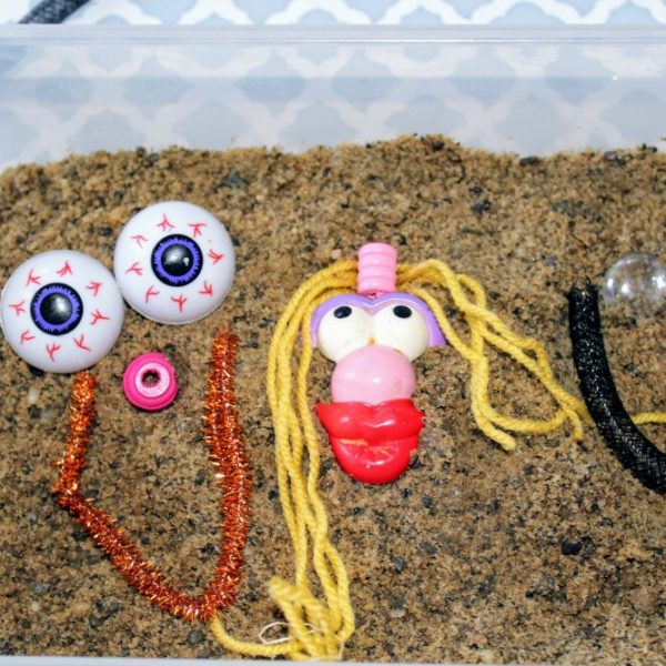 Silly Faces Sensory Bin DIY