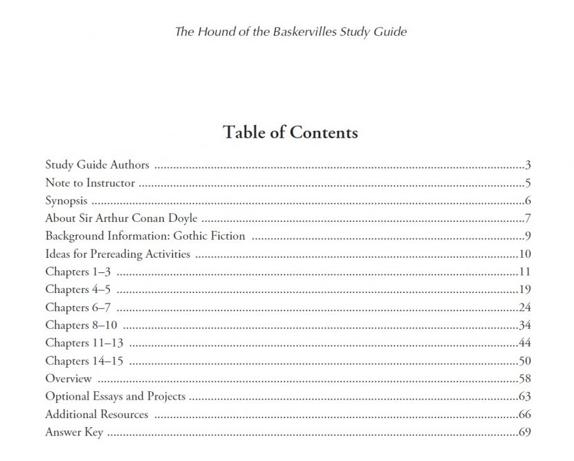 Progeny Press Hound of the Baskervilles Study Guide Review - Real And ...